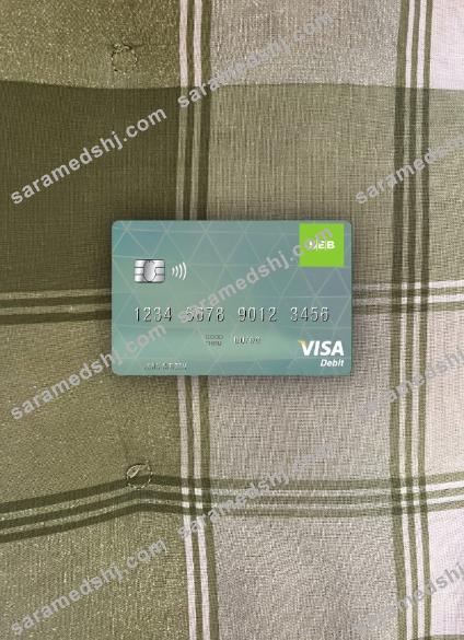 Latvia SEB Bank visa debit card photolook front